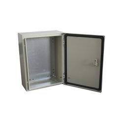 Gabinete de Acero IP66 Uso en Intemperie (300 x 400 x 200 mm) con Placa Trasera Interior y Compuerta Inferior Atornillable (Incluye Chapa y Llave).