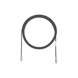 Cable de Parcheo TX6, UTP Cat6, Diámetro Reducido (28AWG), Color Negro, 3ft