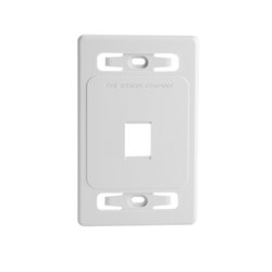 Placa de pared modular MAX, de 1 salida, color blanco