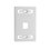 Placa de pared modular MAX, de 1 salida, color blanco