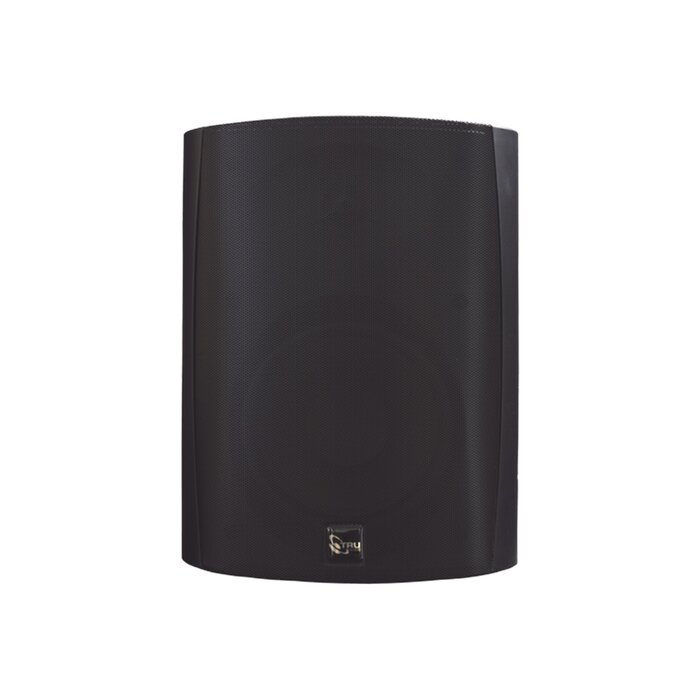 Altavoz de 2 vías para exteriores de 70V / 100V, woofer de 6.5 in, tweeter de cúpula suave de seda de 1in, negro.
