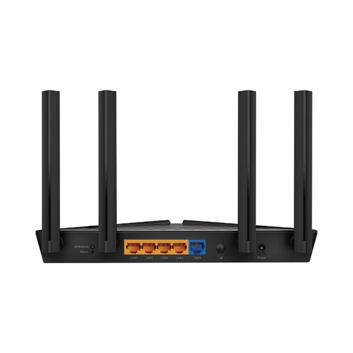 Router de juegos de banda triple AX10 hasta 1501Mbps MU-MIMO 1 puerto WAN 1G y 4 puertos LAN 10/100/1000 Mbps y 4 antenas.