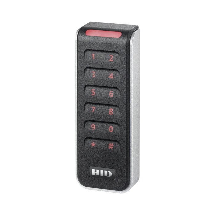 Lector con Teclado Capacitivo SIGNO Multitecnologia/ 20KNKS-01-000000/ Garantia de Por Vida/ Pigtail/Wiegand & OSDP/Mullion