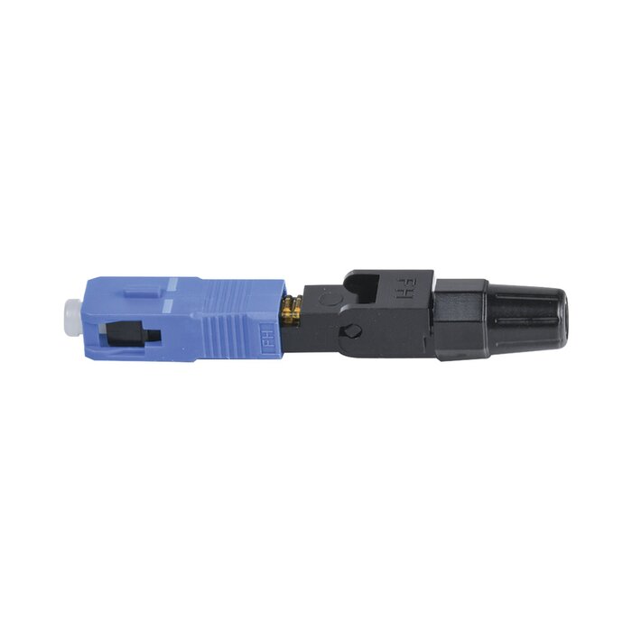 Conector Rápido de Instalación en Campo, Monomodo, SC/UPC, pre-pulido, re-terminable, ideal para Aplicaciones FTTx