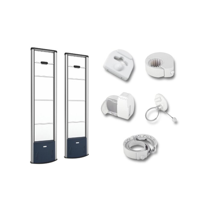 Kit de Arcos EAS para Protección de Ropa, Botellas, con Accesorios RX, TX 8.2 MHz hasta 1.8 m