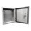 Gabinete de Acero IP66 Uso en Intemperie (400 x 400 x 200 mm) con Placa Trasera Interior y Compuerta Inferior Atornillable (Incluye Chapa y Llave).
