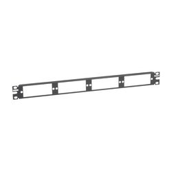 Patch Panel de Fibra Óptica, Para 4 Placas Acopladras FAP o FMP, Color Negro, 1UR