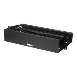 Organizador de Cables Horizontal PatchLink, Doble (Frontal y Posterior), Para Rack de 19in, 2UR