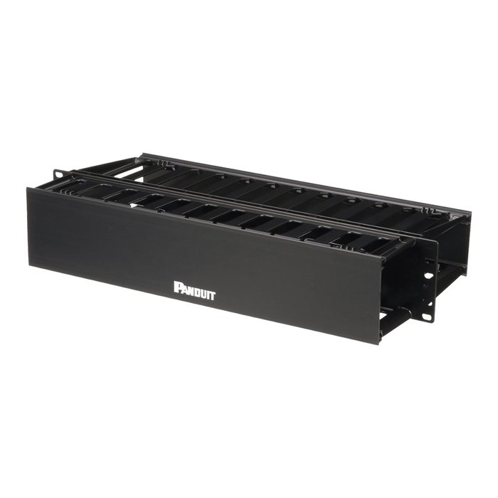 Organizador de Cables Horizontal PatchLink, Doble (Frontal y Posterior), Para Rack de 19in, 2UR