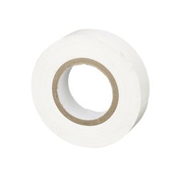 Cinta Eléctrica para Aislar, de PVC, Uso General, Grosor de 0.18mm (7 mil), Ancho de 19mm, y 20.12m de Largo, Color Blanco