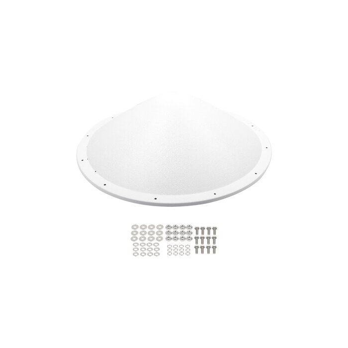 Kit de Antena y radomo, ganancia de 28 dBi, rango de frecuencia extendida (4.9 a 6.5 GHz), conectores SMA-macho inverso, incluye jumper, distancia de hasta 15 km