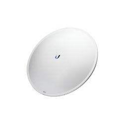 PowerBeam airMAX AC hasta 450 Mbps, frecuencia 5 GHz (5150 - 5875 MHz) con antena tipo plato de 27 dBi, radomo incluido