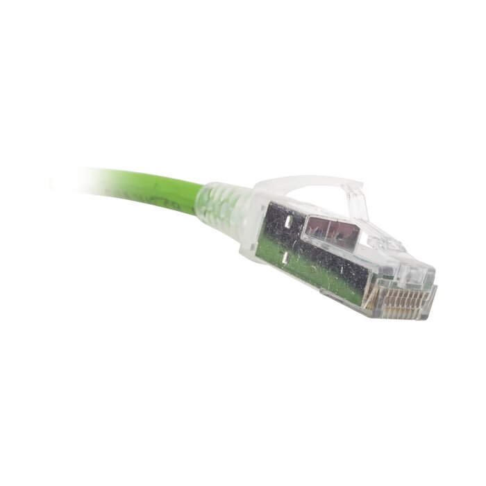 Patch Cord Z-MAX Cat6A S/FTP, CM/LS0H, 7ft, Color Verde, Versión Bulk (Sin Empaque Individual)