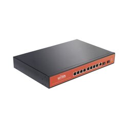 Switch Administrable Capa 2 de 8 puertos 10/100/1000 PoE + 2 x SFP Gigabit, con respaldo para energía solar