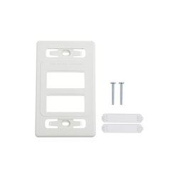 Placa de pared modular MAX, de 6 salidas, color blanco, versión bulk (Sin Empaque Individual)