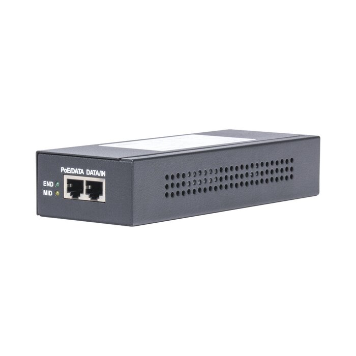 Inyector Super Hi-PoE / 56 Vcd / 60 Watts / Para Domos HIKVISION PTZ / IP (-AE / DE) / Soporta 802.3 af / at