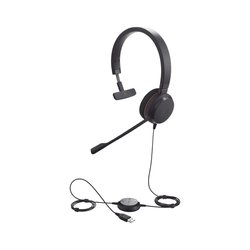 Jabra Evolve 20 Mono con conexión USB, micrófono con cancelación de ruido de ultima generación, configuración Plug and Play (4993-829-209)