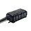 Caja de Distribución de Fibra Óptica Light para 24 Empalmes, con 8 acopladores SC/APC simplex, Exterior IP65, Color Negro