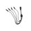 Cable con 5 Vías para Alimentar 4 Cámaras TURBOHD y DVR TURBOHD epcom / HIKVISION