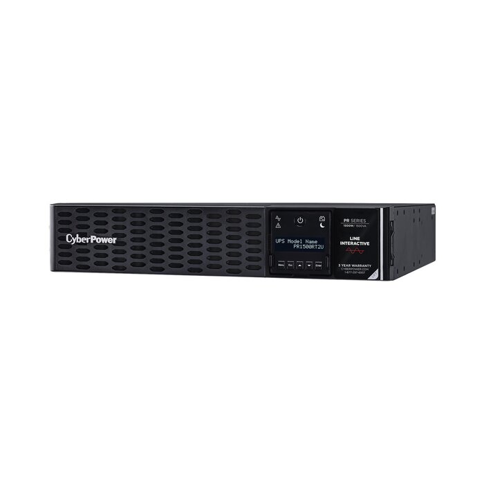 UPS de 1500 VA/1500 W, Topología Línea Interactiva, Entrada 120 Vca NEMA 5-15P, Onda Senoidal Pura, Torre o Rack 2 UR, Con 8 Tomas NEMA 5-15R