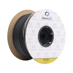 Carrete de Fibra Óptica Monomodo con conectores LC-LC Duplex, Reforzada con Kevlar, de 150 metros