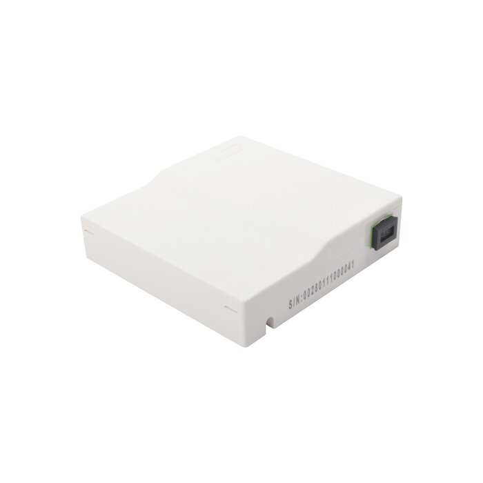 Caja Terminal de Fibra Óptica (Roseta) con un Acoplador SC/APC, color Blanco