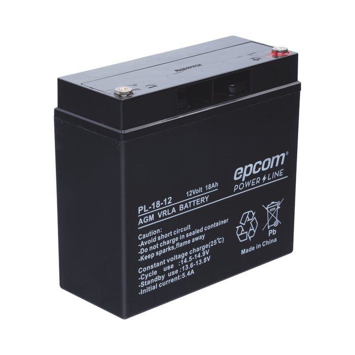 Batería con Tecnología AGM / VRLA, 12 Vcd, 18 Ah. terminal de tornillo HEX
