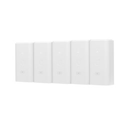 5 Unidades del Adaptador PoE Ubiquiti de 24 VDC, 0.5 A con puerto Gigabit, color blanco