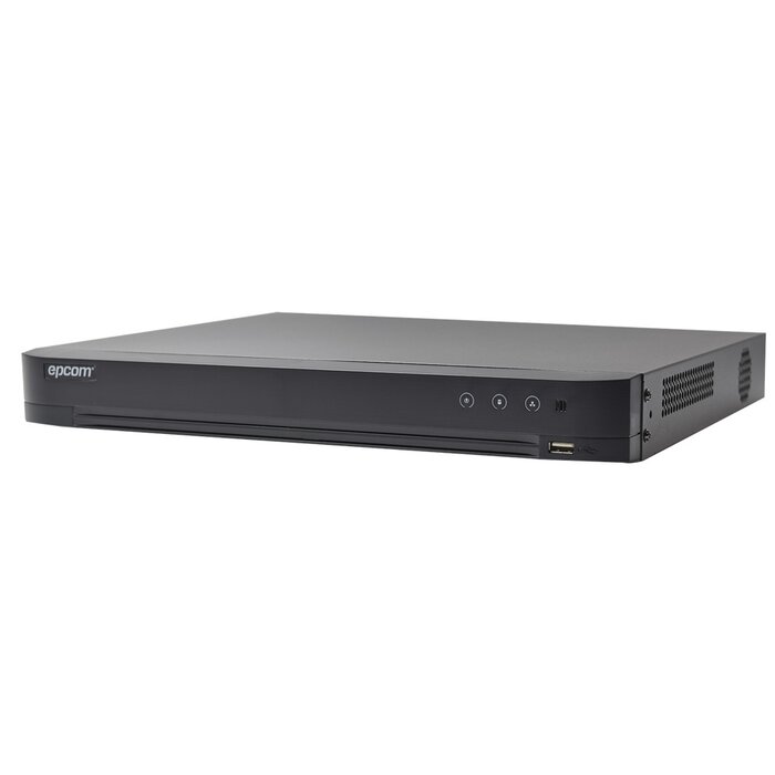 DVR 4 Megapixel / 8 Canales TurboHD + 4 Canales IP / Detección de Rostros / 1 Bahía de Disco Duro / 1 Canal de Audio / Salida de Vídeo en 4K