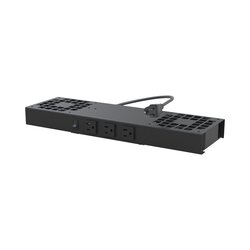Kit de 2 Ventiladores (12 x 12 cm) con 3 Tomas de Corriente 110 Vca/50 Hz con Clavija.