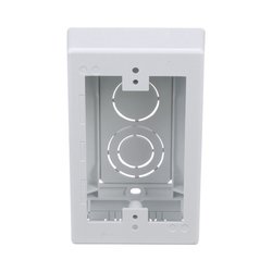 Caja de Pared Superficial, uso Universal con Placas de Pared, Con Cinta Adhesiva, Color Blanco