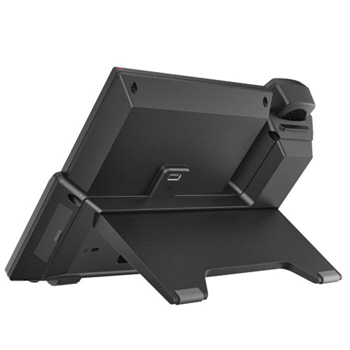 Teléfono IP Android Empresarial para 20 lineas SIP, pantalla táctil, Wi-Fi y Bluetooth, PoE, hasta 112 botones DSS, puertos Gigabit, soporta recepción de video.