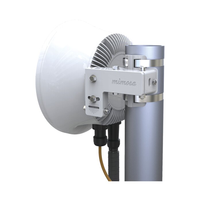 Radio Backhaul PTP en frecuencia 24 GHz, MIMO 4X4:4, 1.5 Gbps, Antena integrada 33 dBi, IP67, Puerto SFP, Adaptación automática al entorno