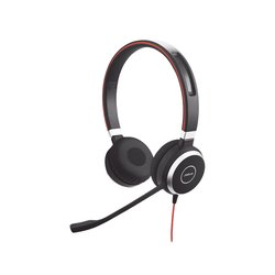 Jabra Evolve 40 Duo con Conexión USB / 3.5 mm, indicador de ocupado y cancelación de ruido pasiva (6399-823-109)