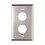 Placa de Pared Reforzada, de Acero Inoxidable, Para Uso Industrial, de 2 Puertos