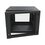 Gabinete Abatible de Pared (Con Marco Trasero) con Rack 19" de 9 Unidades. Ventana de Cristal Templado.