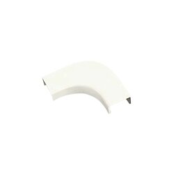 Curva de radio controlado, para uso con canaleta LD5, material ABS, Colo Blanco Mate