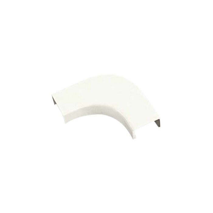 Curva de radio controlado, para uso con canaleta LD5, material ABS, Colo Blanco Mate