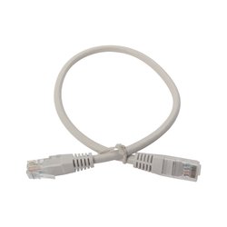 Cable de parcheo UTP cruzado Cat6 0.4 m - Gris