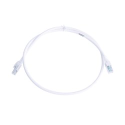 Patch Cord Z-MAX Cat6A S/FTP, CM/LS0H, 3ft, Color Blanco, Versión Bulk (Sin Empaque Individual)