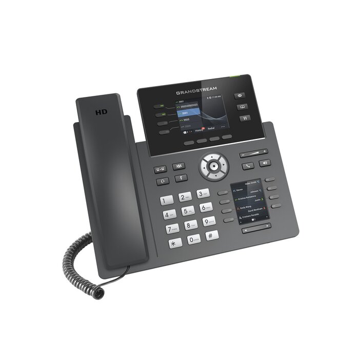 Teléfono IP de 4 líneas para alta demanda, grado operador, con botones BLF en display LCD