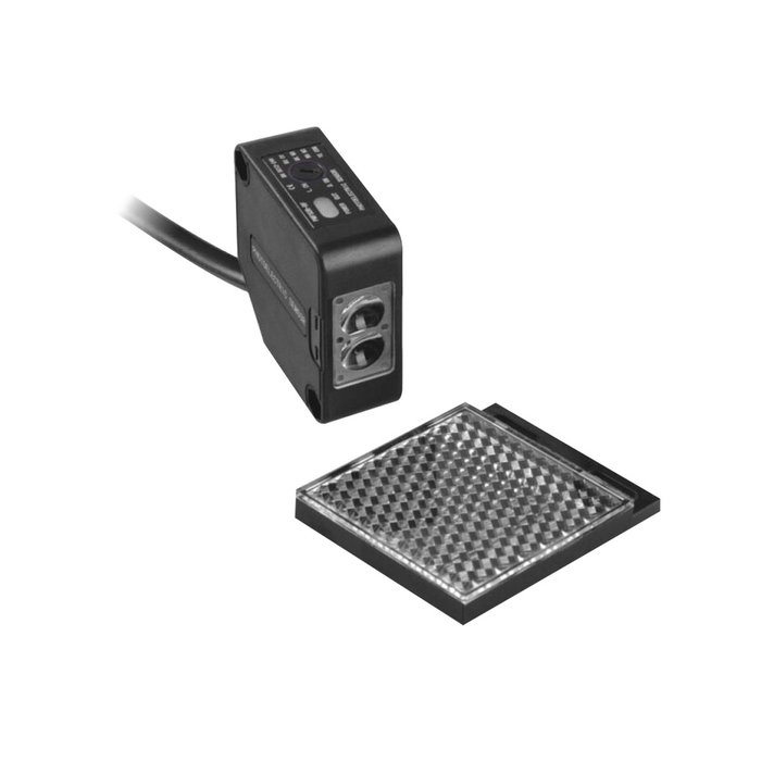 Detector fotoeléctrico de 7 m de alcance / Luz indicadora para alineación