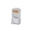 Plug RJ45 Cat5e, Para Cable UTP Calibre 22 a 26 AWG, Chapado en Oro de 50 micras