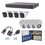KIT TurboHD 1080p / DVR 8 Canales / 4 Cámaras Bala (exterior 2.8 mm) / 4 Cámaras Eyeball (exterior 2.8 mm) / Transceptores / Conectores / Fuente de Poder Profesional hasta 15 Vcd para Largas Distancias