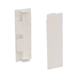 Unión recta de tapa, para uso con canaleta T70, Material PVC Rígido, Color Blanco Mate