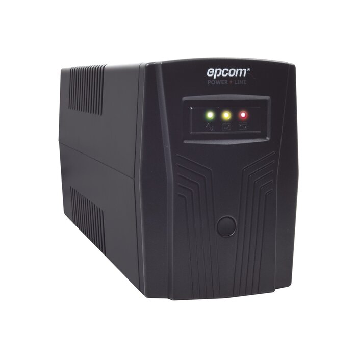 UPS de 600VA/360W / Topología Línea Interactiva / Entrada y Salida 120 Vca / Regulador de Voltaje AVR 80-150 Vca / Clavija NEMA 5-15P / 4 Tomas NEMA 5-15R