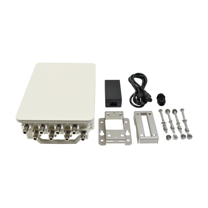 Estación Base Super Cobertura WiFi Flexible hasta 1 km, MIMO 8x8, IP67, 1167 Mbps, Doble Banda