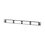 Patch Panel de Fibra Óptica, Para 4 Placas Acopladras FAP o FMP, Color Negro, 1UR