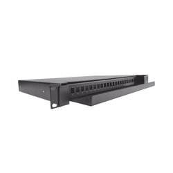 Distribuidor de Fibra Óptica deslizable, vacío, 19in, acepta 24 adaptadores "LC Duplex" o "LC Simplex" o 24 "SC" Simplex, 1U