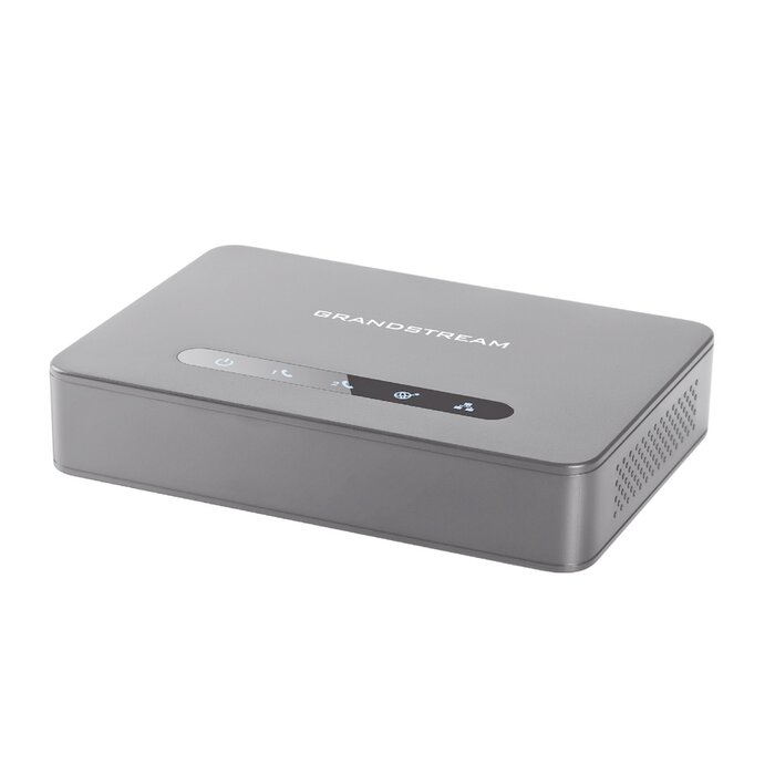ATA de 2 puertos FXS con 2 puertos de red gigabit con router integrado